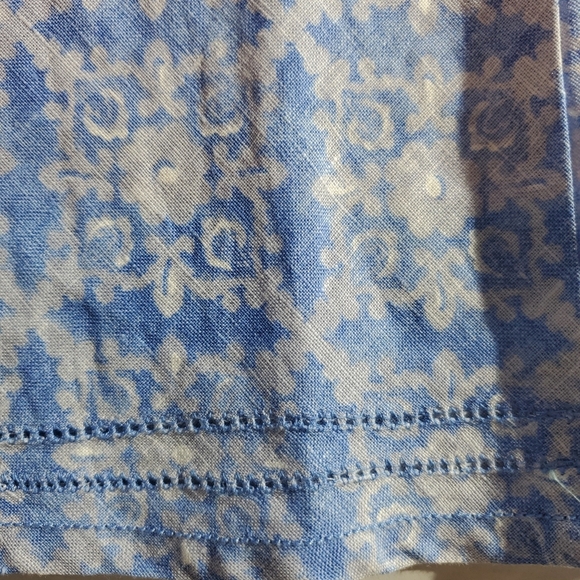 L.L. Bean 18 Petite Light Blue Printed A-Line Maxi Skirt - Picture 15 of 15